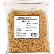 Office Depot Rubber Bands, #19, 3 1/2in. x 1/16in., 1 Lb. Bag, 2419408Office Depot Rubber Bands, #19, 3 1/2in. x 1/16in., 1 Lb. Bag, 2419408