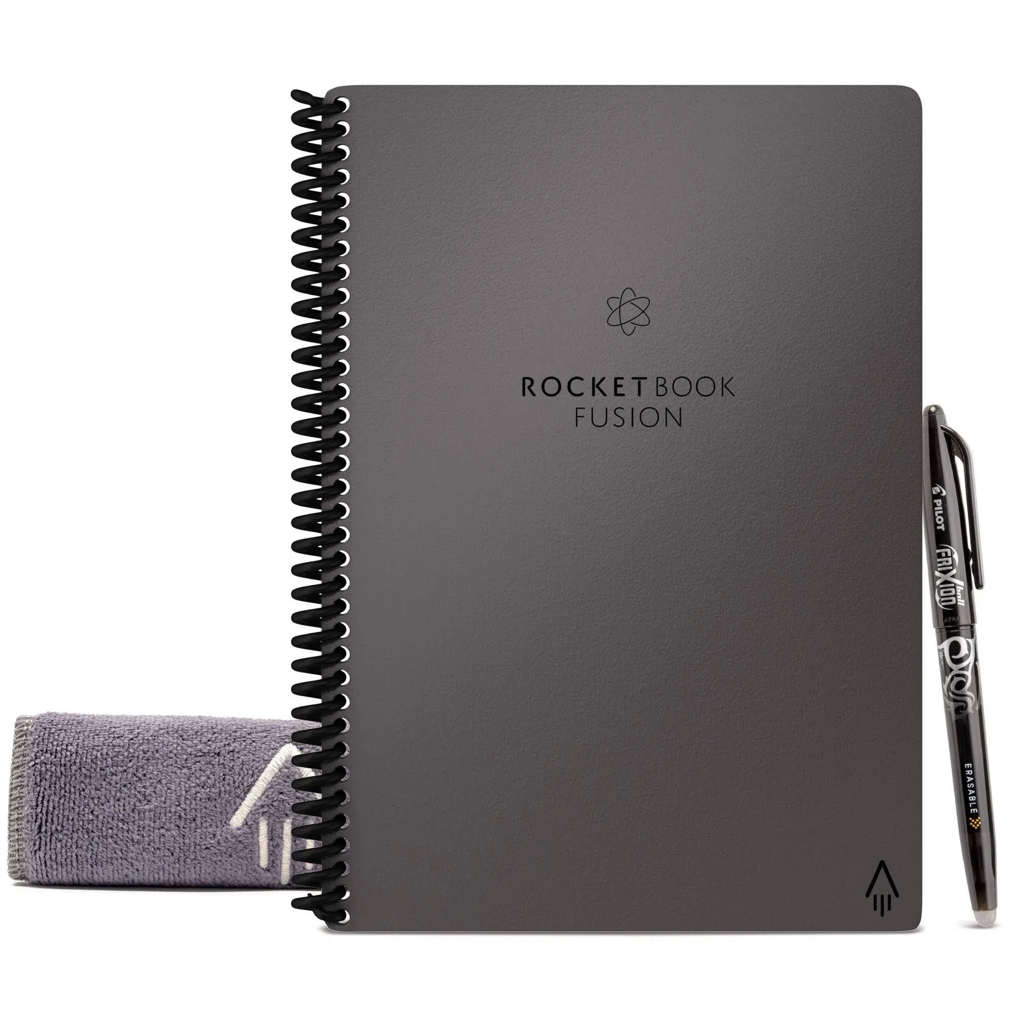 Rocketbook Fusion Smart Notebook Seven Assorted Page formats Gray Cover 21 8.8 x 6 Sheets