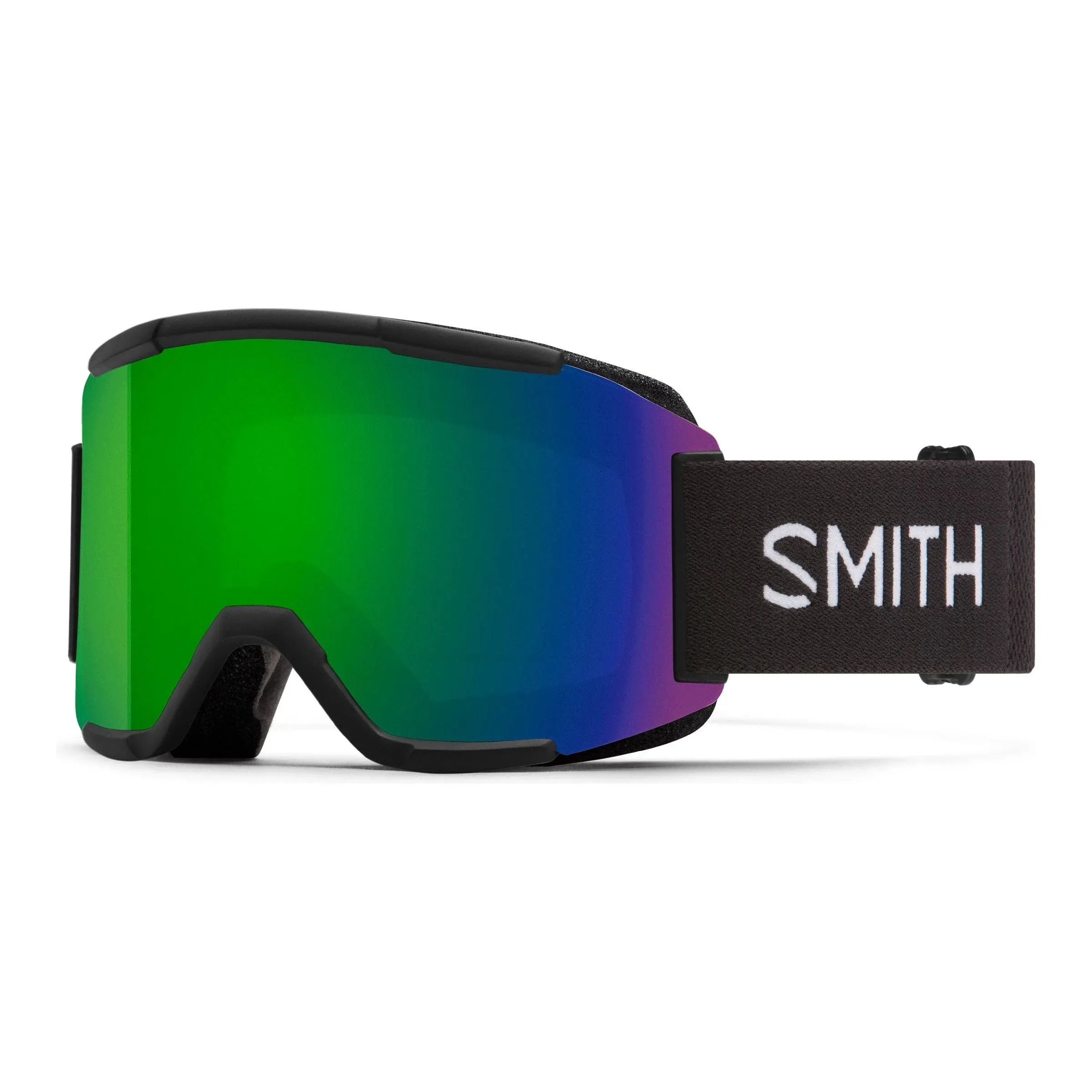 Smith Squad Goggles, Black, ChromaPop Sun Green Mirror,