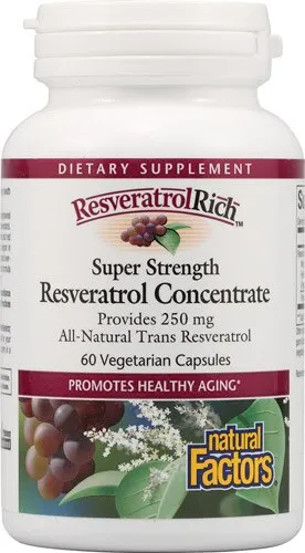 Natural Factors ResveratrolRich Super Strength Resveratrol Concentrate