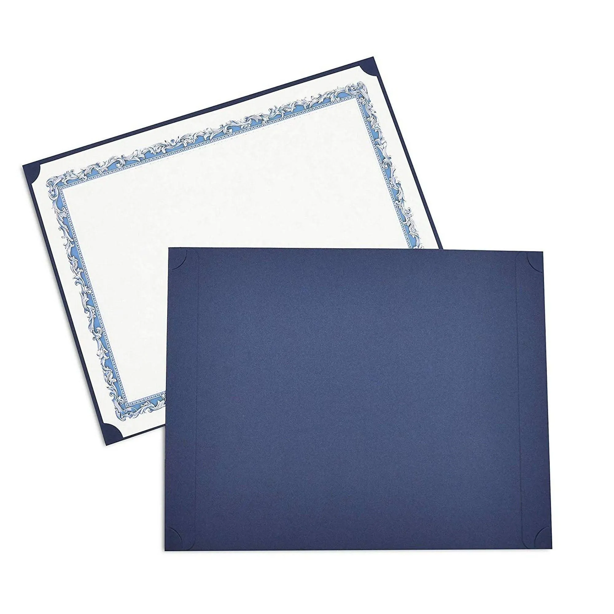 Certificate Holders for Letter Size Diplomas, Awards, Documents (Navy Blue, 24 Pack)