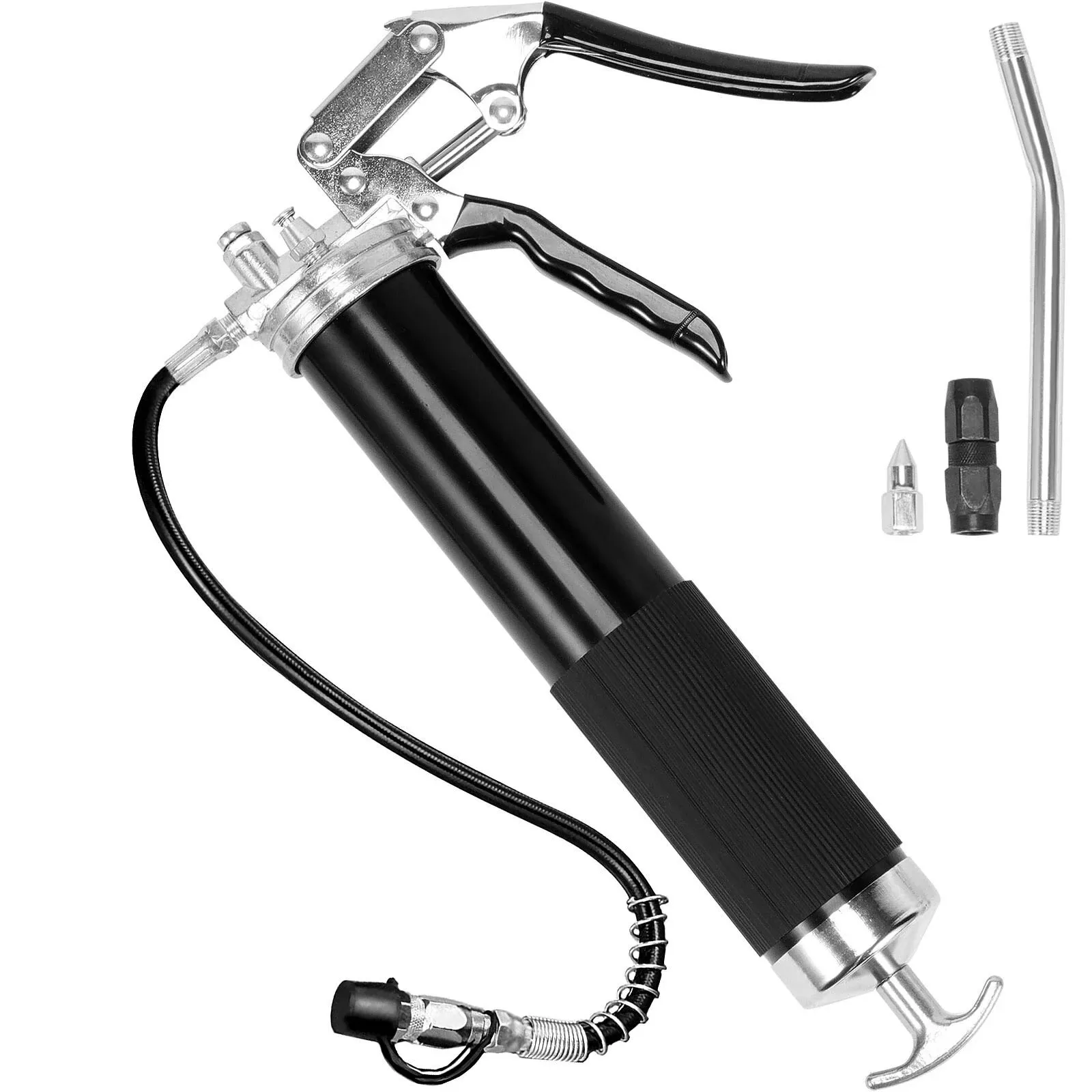 VEVOR Grease Gun, 6000 PSI Heavy Duty Pistol Grip Grease Gun, Grease Gun Kit wit