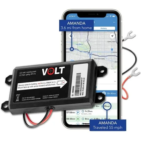 Brickhouse GPS Tracker for Vehicles - Livewire Volt 4G LTE Wired Car Tracker with GPS Tracking & Mapping - Enhance Security with Real-Time 24/7 Surveillance - Easy Installation - Subscription Required