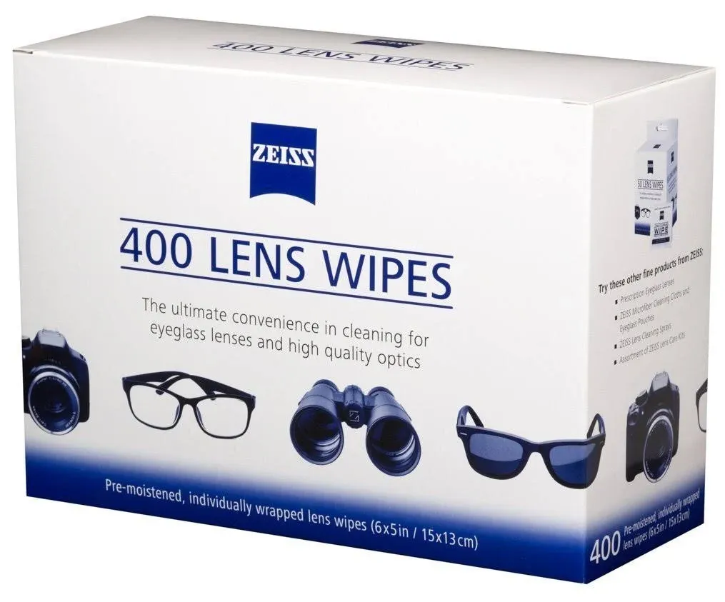 Pre-Moistened Lens Wipes Cleaning Zeiss