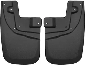 Husky Liners - Front Mud Guards | 2005-2015 Toyota Tacoma w/OEM Fender Flares & Mud Guards, Front Set - Black, 2 Pc | 56931