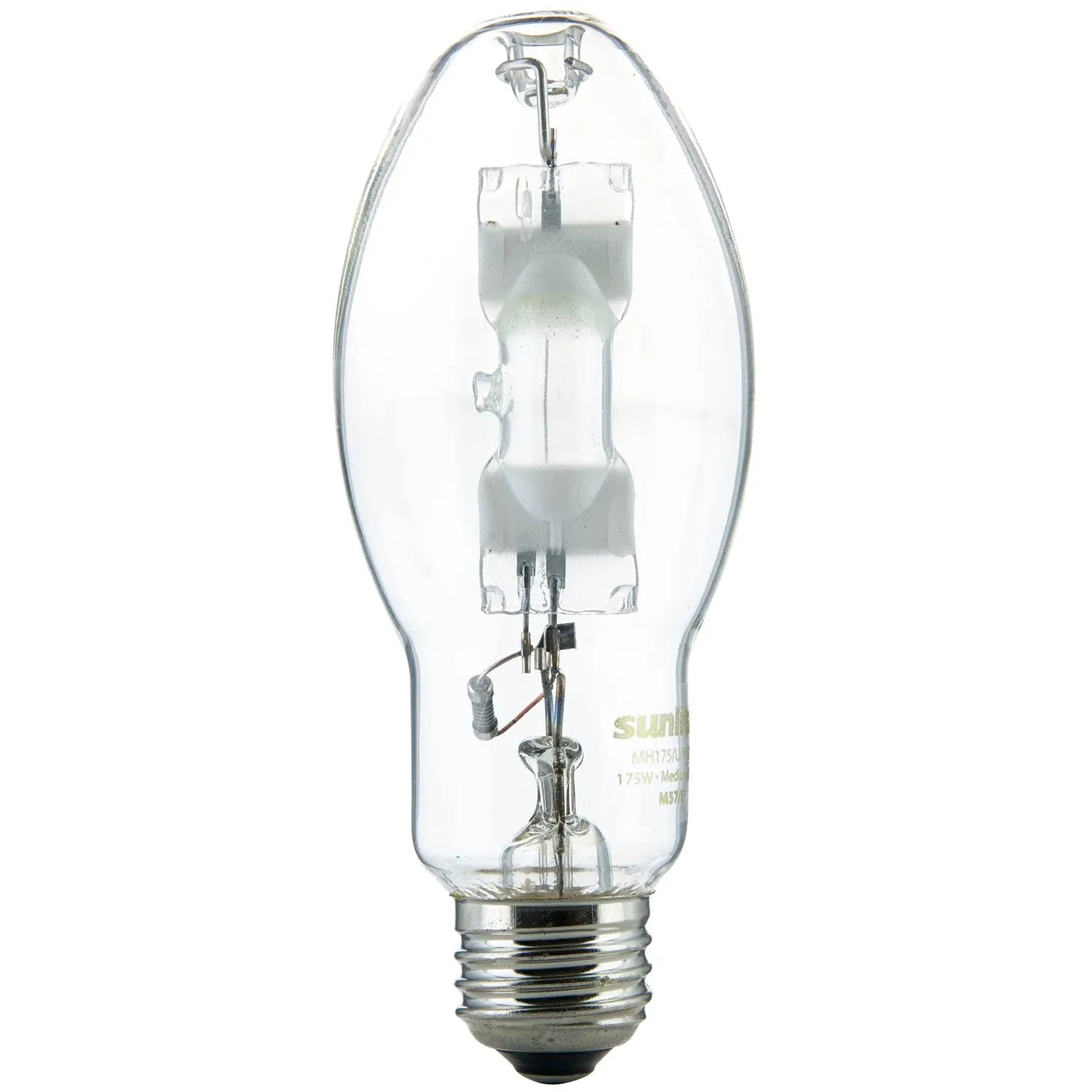 Sunlite MH175/U/MED 175-Watt Metal Halide ED17 Bulb, Medium Base, Clear