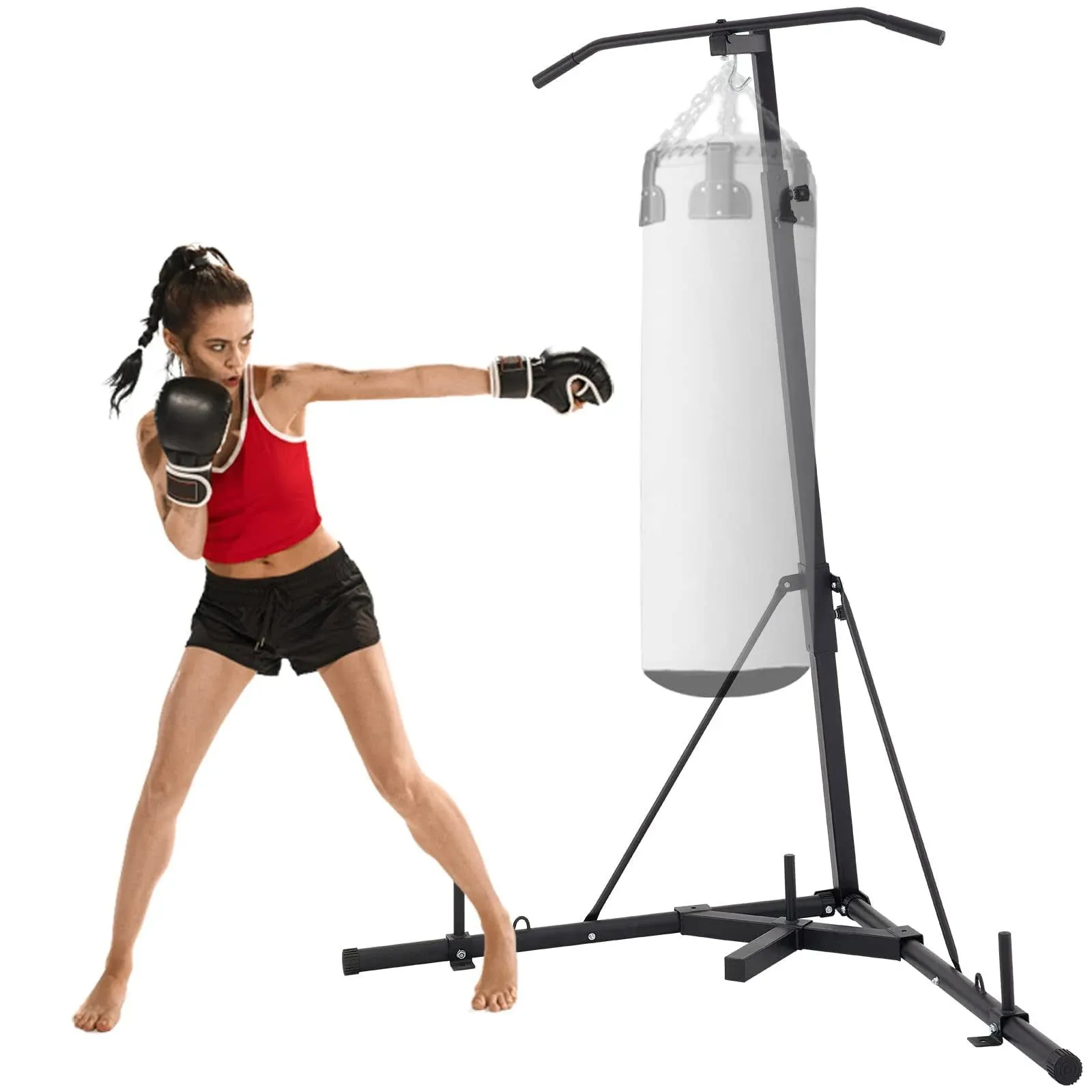 VEVOR 2 in 1 Heavy Bag Stand