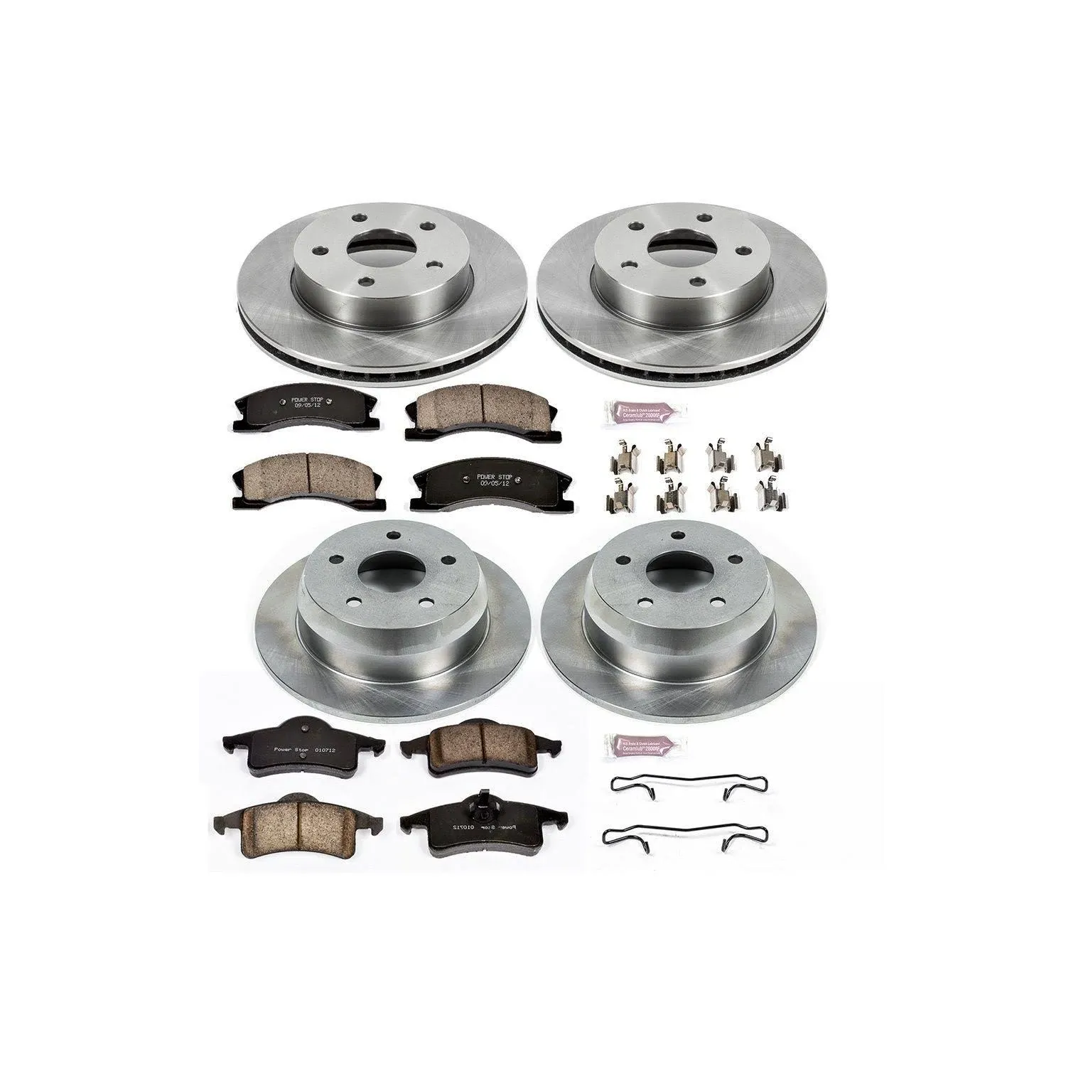 PowerStop Power Stop 99-04 Jeep Grand Cherokee Front & Rear Autospecialty Brake Kit KOE2150