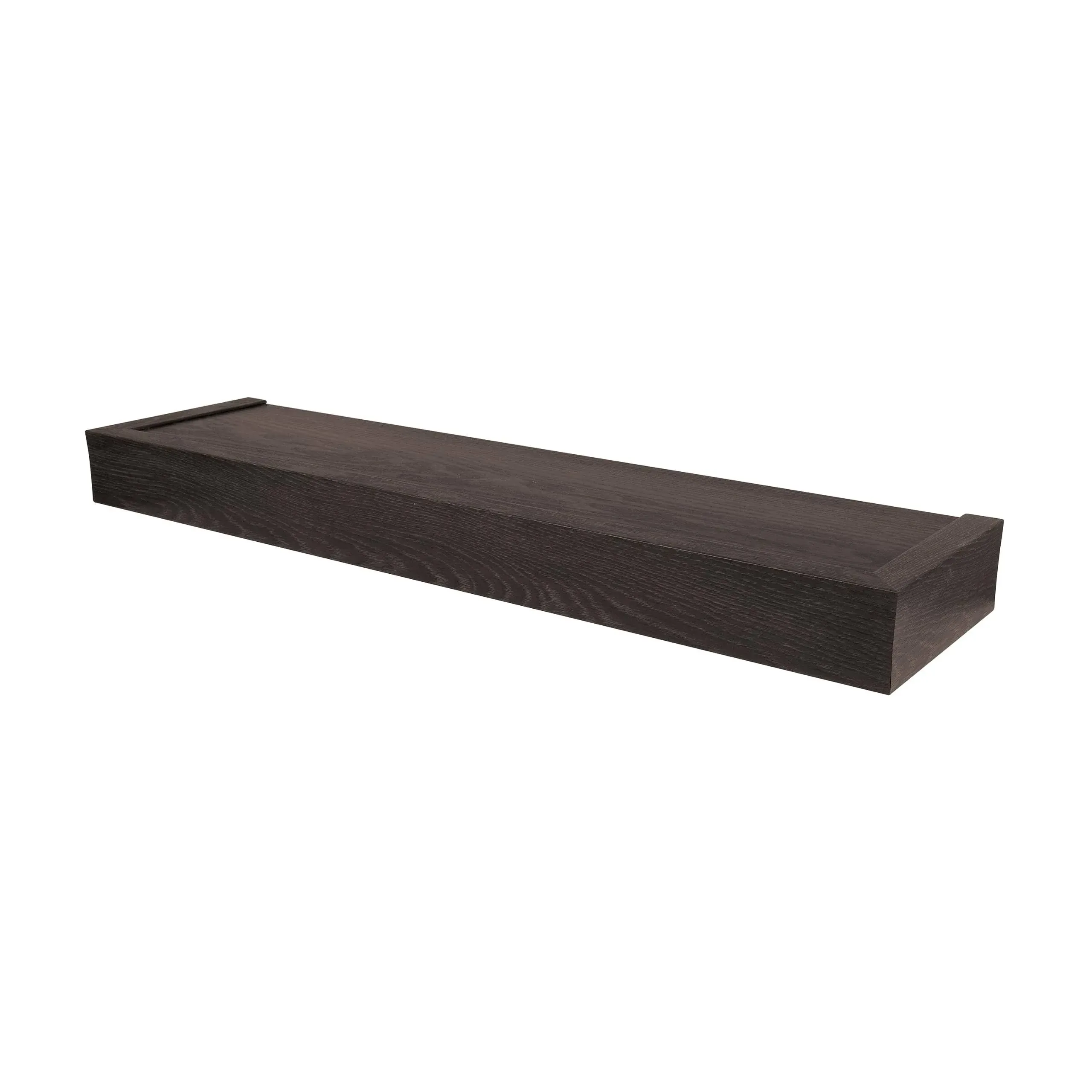 High &amp; Mighty 515609 Espresso Floating Shelf 2.5 H x 24 W x 6 D in. (Pack of 2)