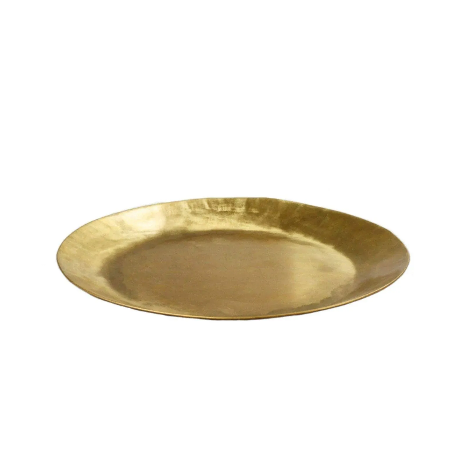 Serene Spaces Living Antique Round Raw Brass Tray, 12" Diameter and 0.75" Tall - Contemporary - Serving Trays - by Serene Spaces Living | Houzz