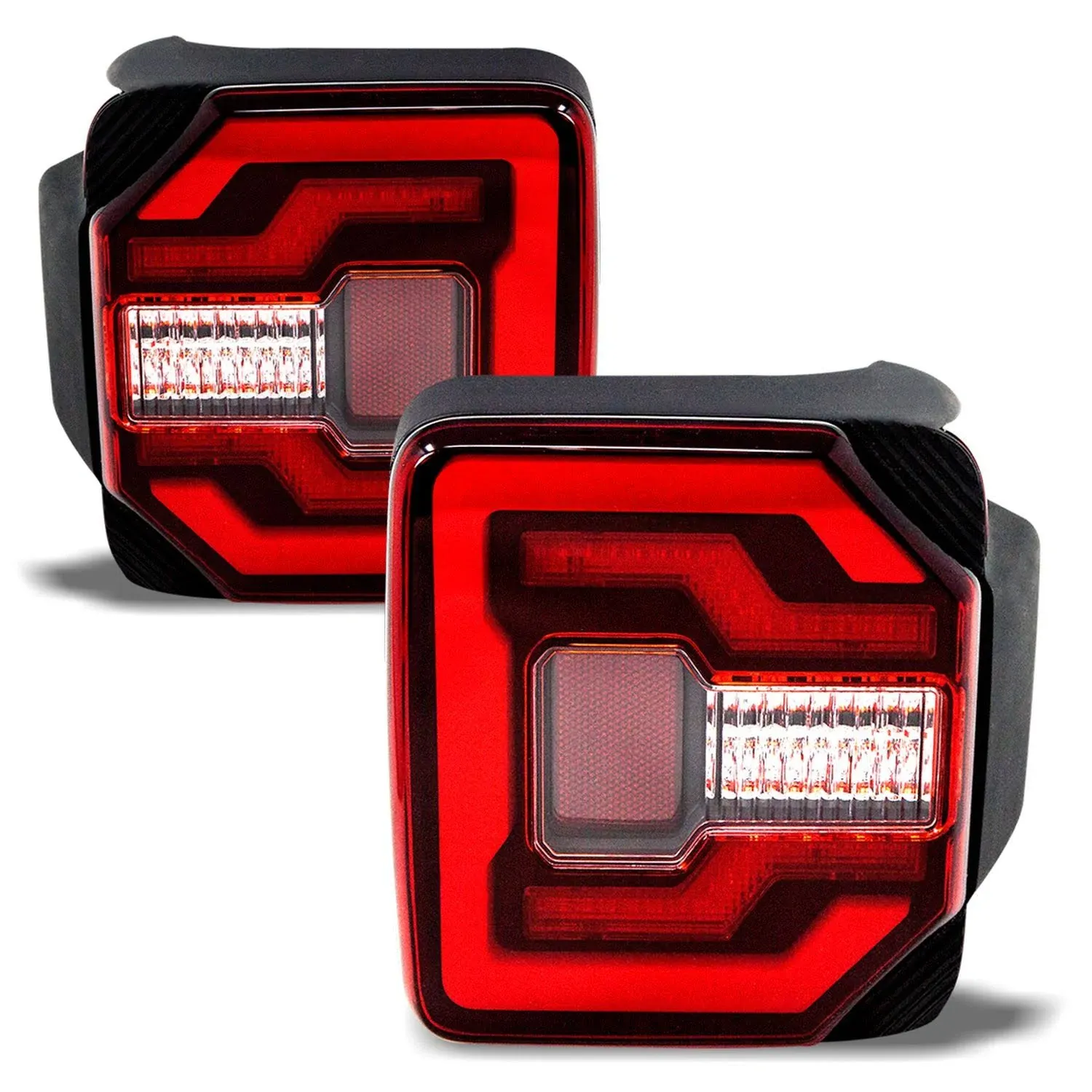 Winjet Renegade Sequential Tail Lights for Jeep Wrangler JL (2018-2024)