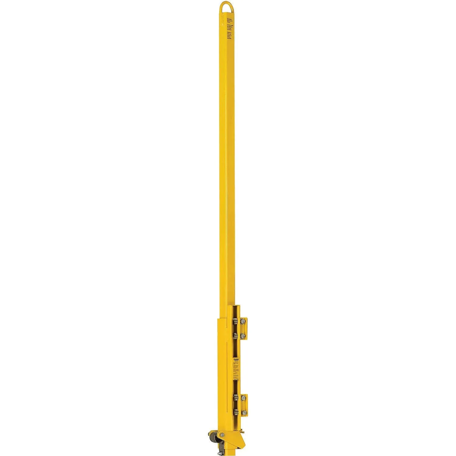 Global Industrial Steel Ladder Safety Post, Yellow Powder Coated