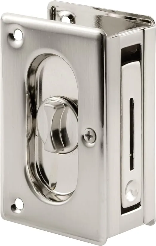 Prime-Line Pocket Door Privacy Lock and Pull N 7367