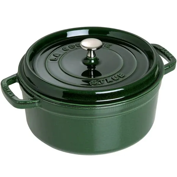 Staub 2.75-Quart Cast Iron Round Cocotte - Basil