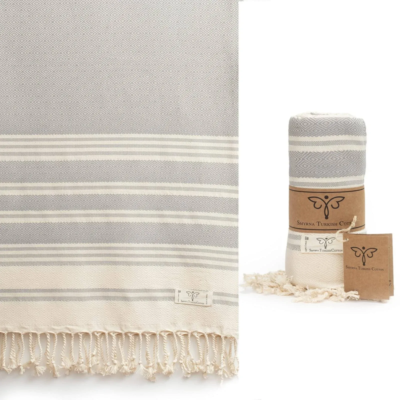 Heritage Series Turkish Beach Towel 37x71 in Extra Large Oversized Quick Dry ...