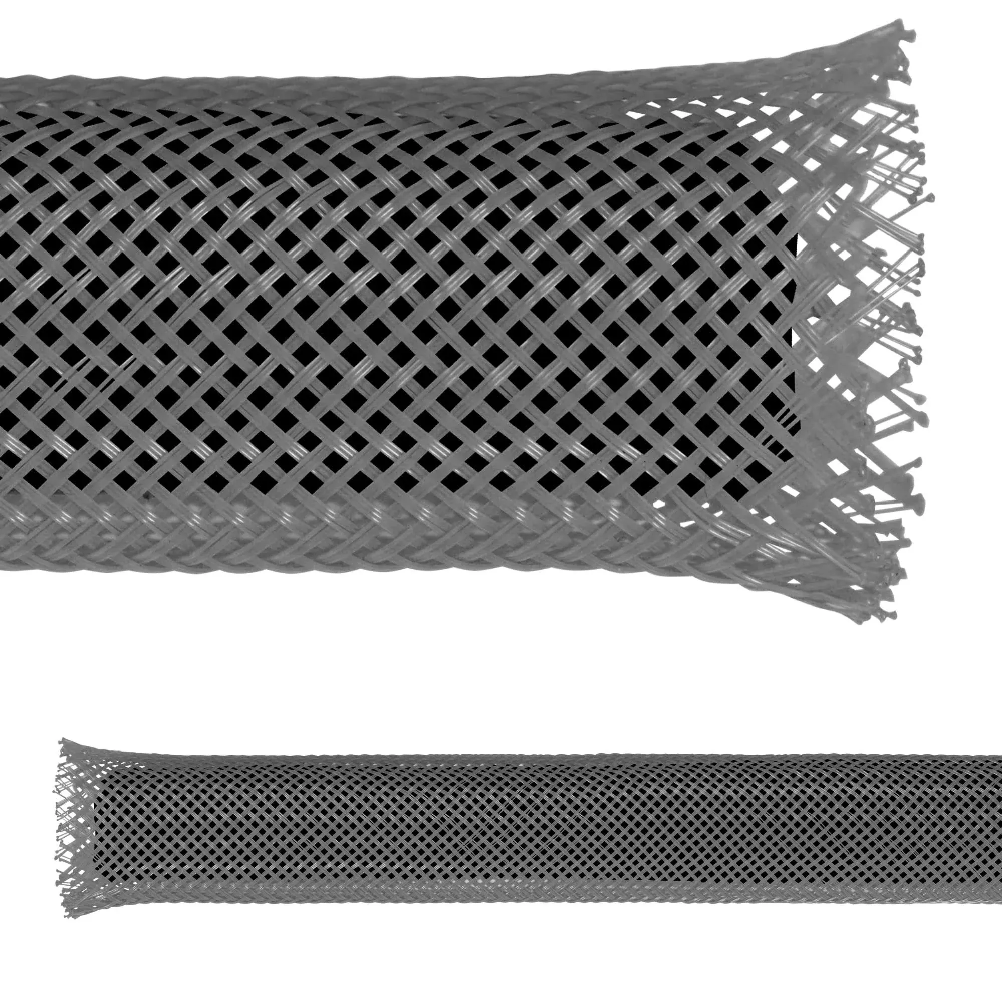 ED PET Expandable Braided Sleeving- 1.5" x 25ft - Black