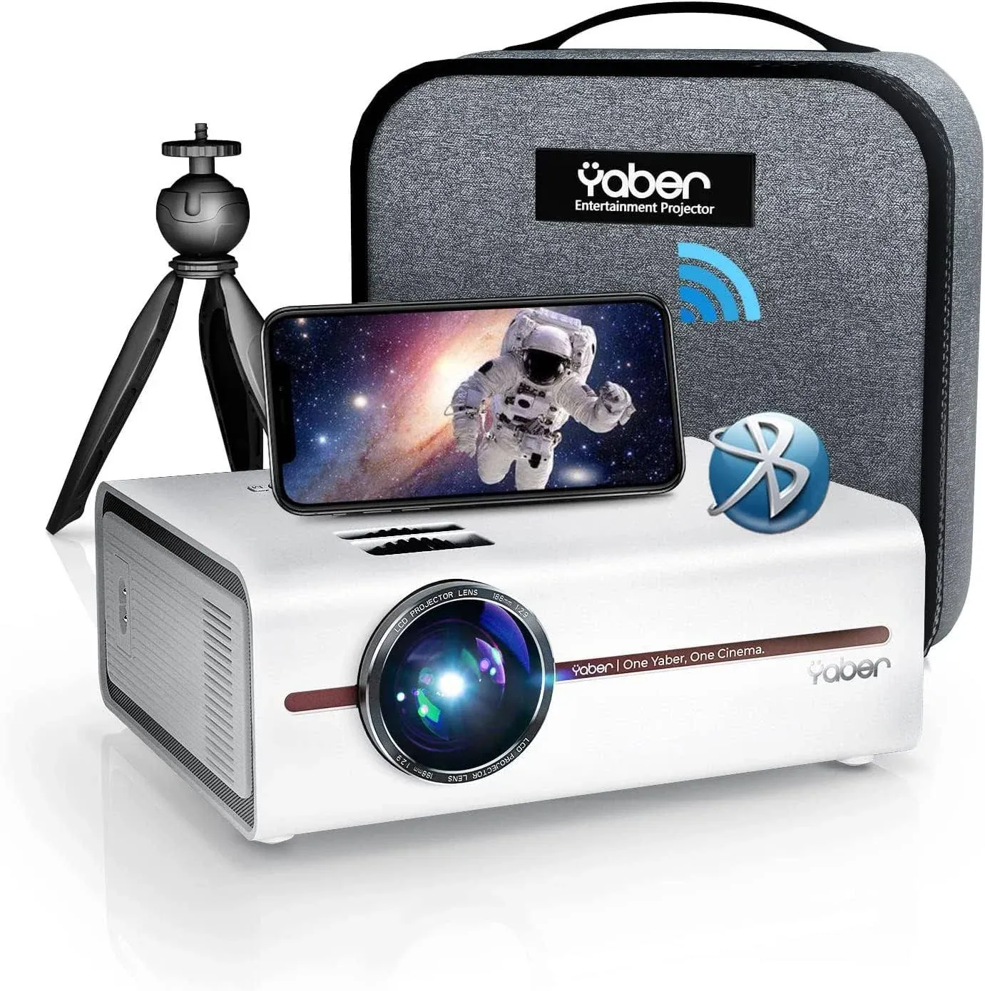 Mini Projector with 5G WiFi and Bluetooth 51 Yaber 2023 Upgraded Movie Projector ...