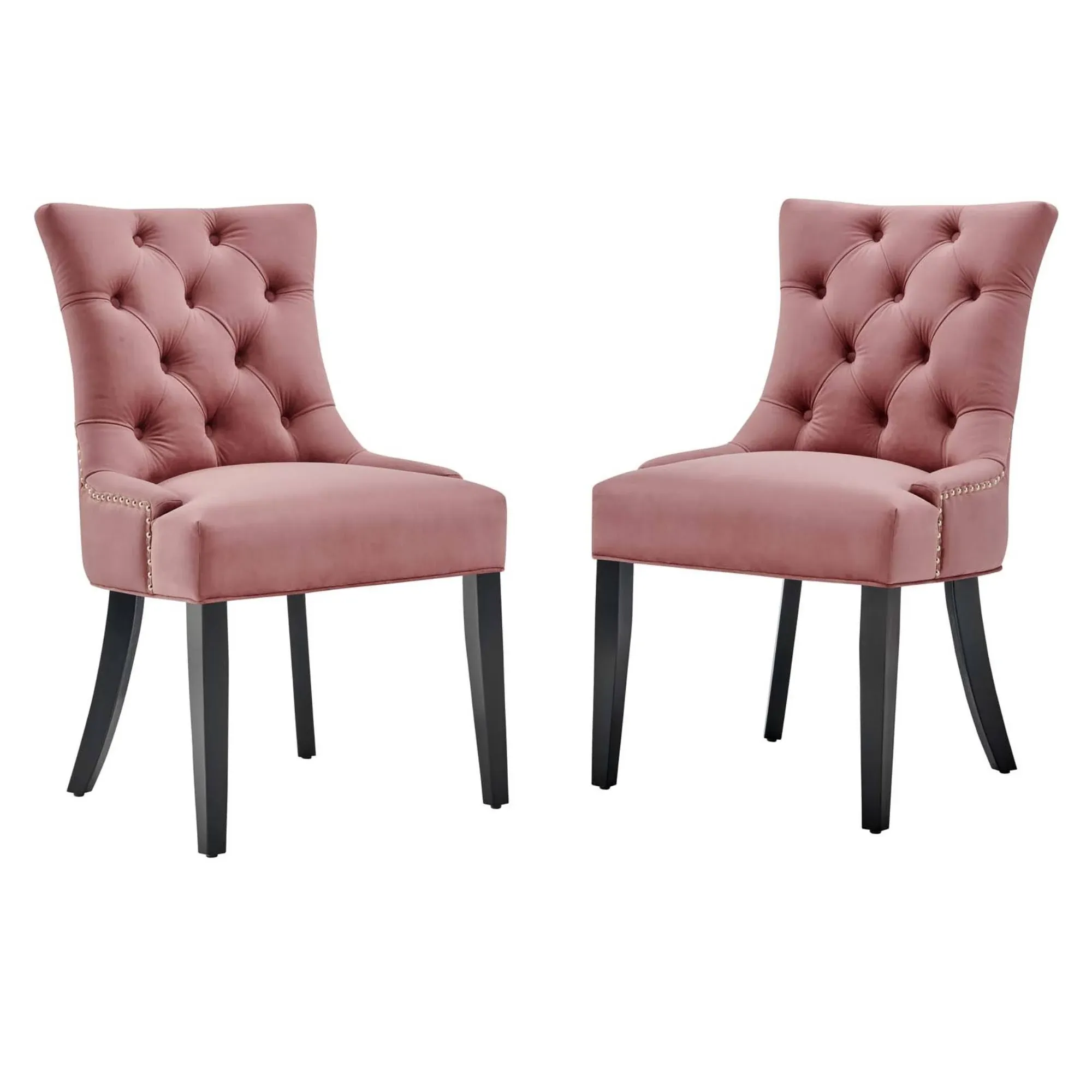 Regent Tufted Performance Velvet Dining Side Chairs - Set of 2 by Modway\r