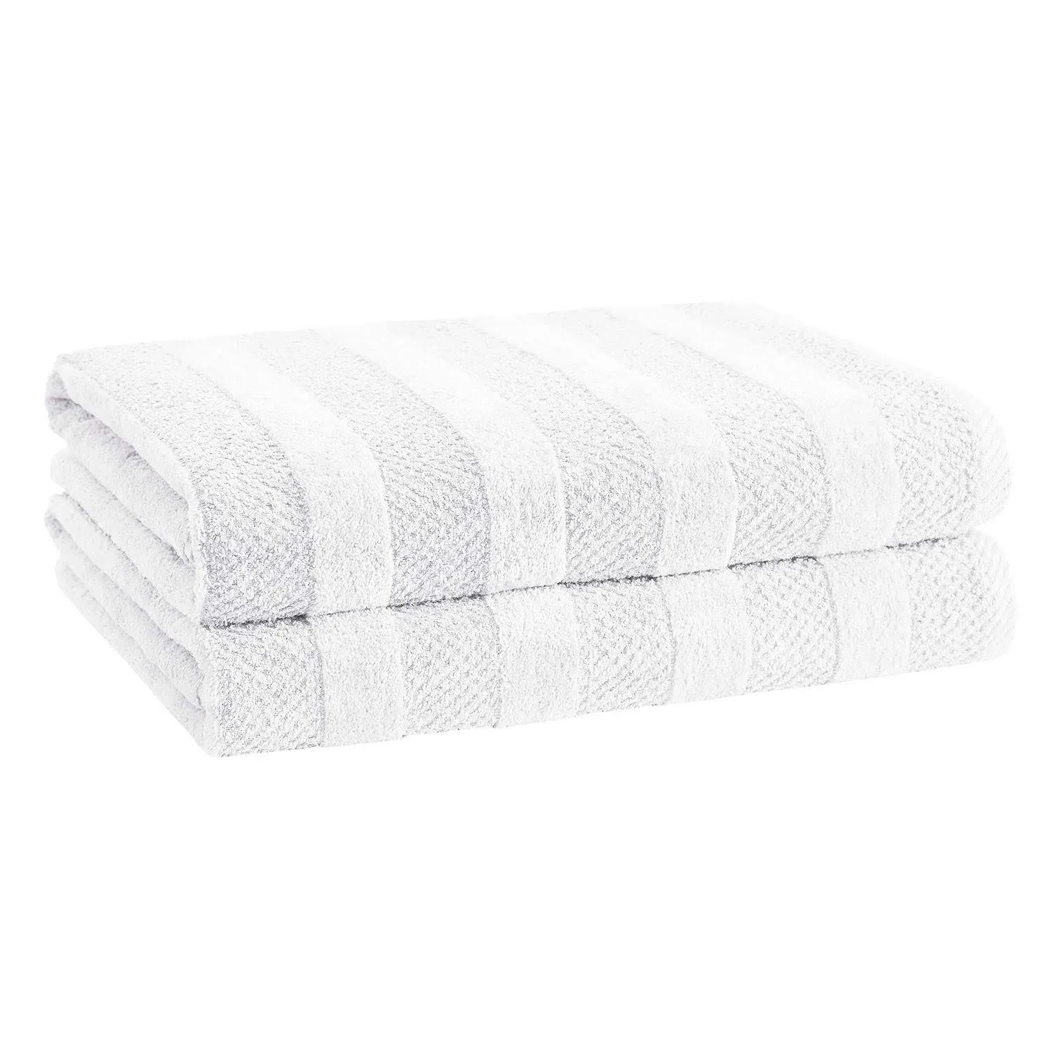 Cannon Shear Bliss Lightweight Quick Dry Cotton 2 Pack Bath Towels for Adults, White