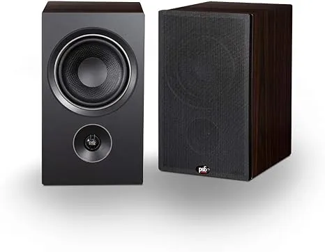 PSB Alpha P5 Bookshelf Speakers - Walnut - Pair