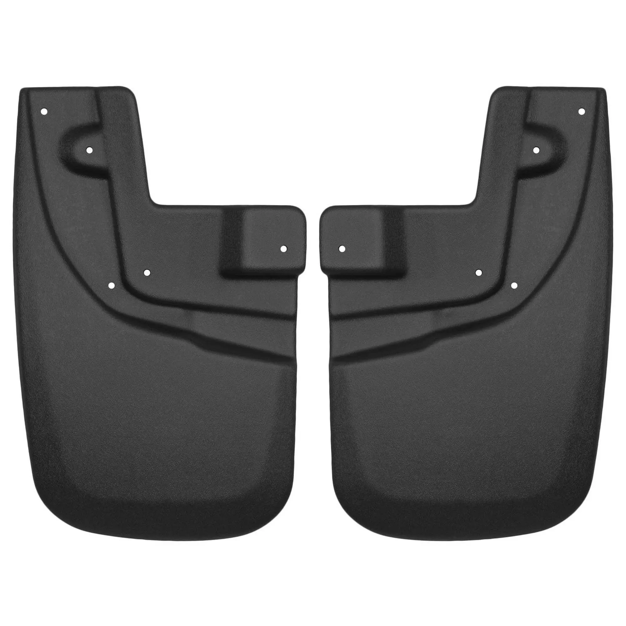 Husky Liners - Front Mud Guards | 2005-2015 Toyota Tacoma w/OEM Fender Flares & Mud Guards, Front Set - Black, 2 Pc | 56931