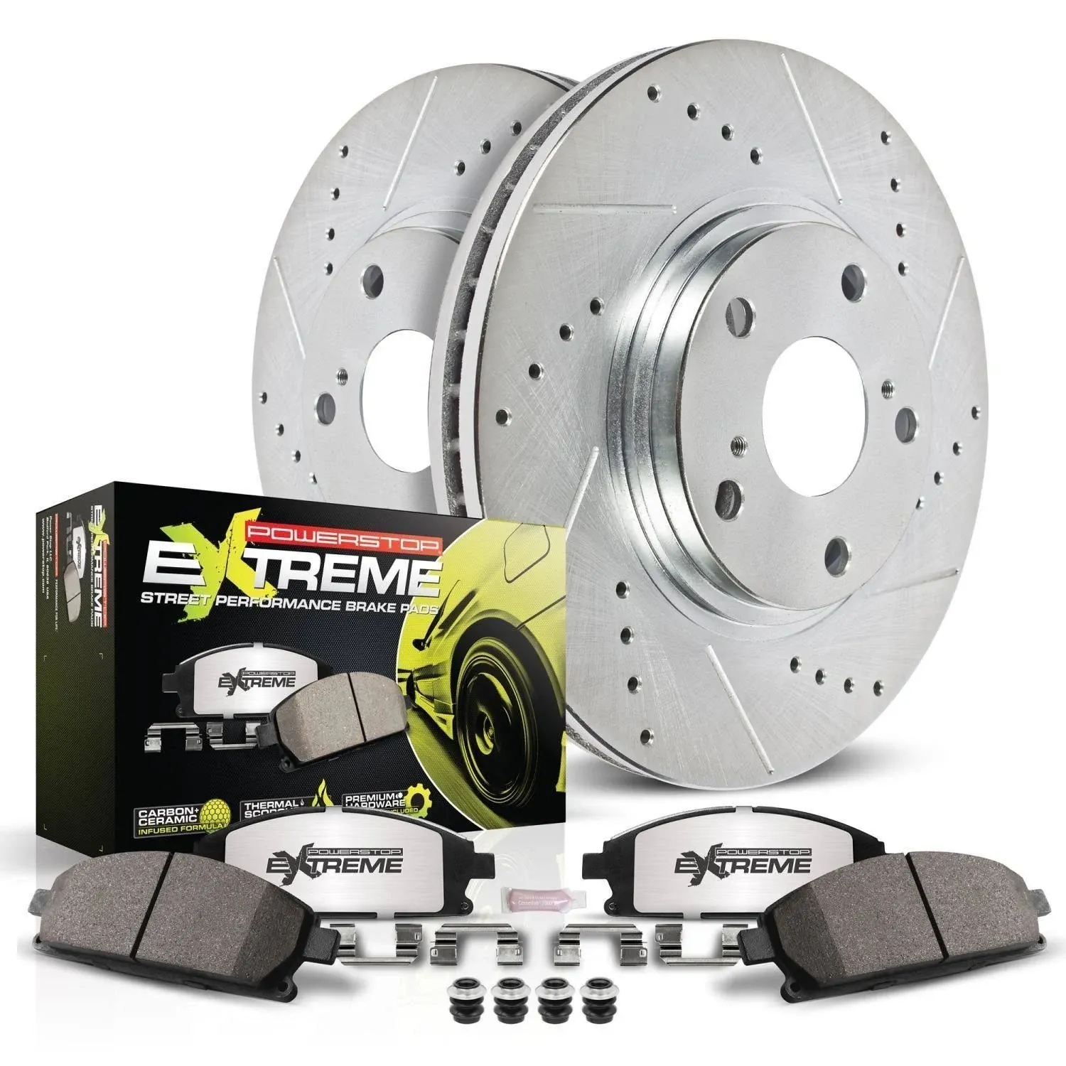 Power Stop Z26 Street Warrior FRONT-REAR Brake Kit - K2767-26