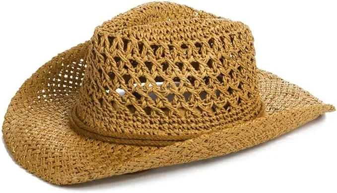 Greenery-GRE Men's Women's Straw Hat Summer Floppy Packable Panama Fedora Beach ...