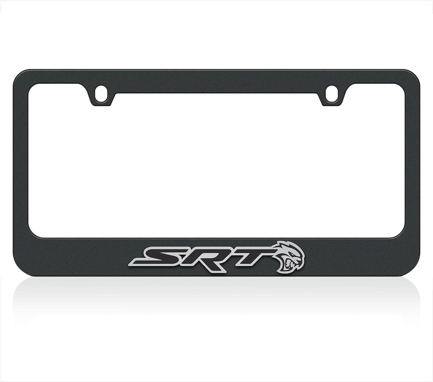 EuroSport Daytona, Inc. Black License Plate Frame- SRT with Hellcat