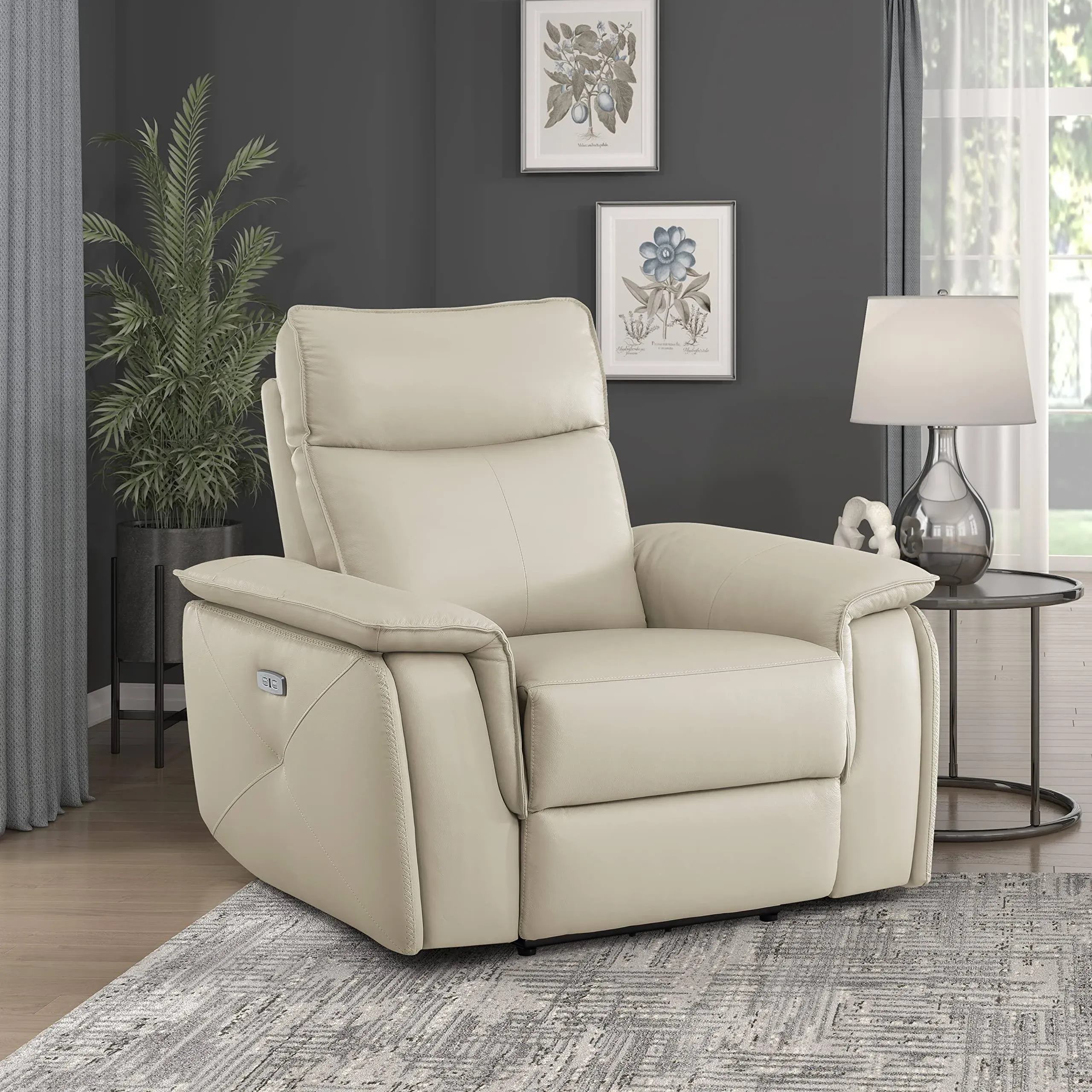 Lexicon Raelynn Wall-Hugger Power Reclining Chair Taupe