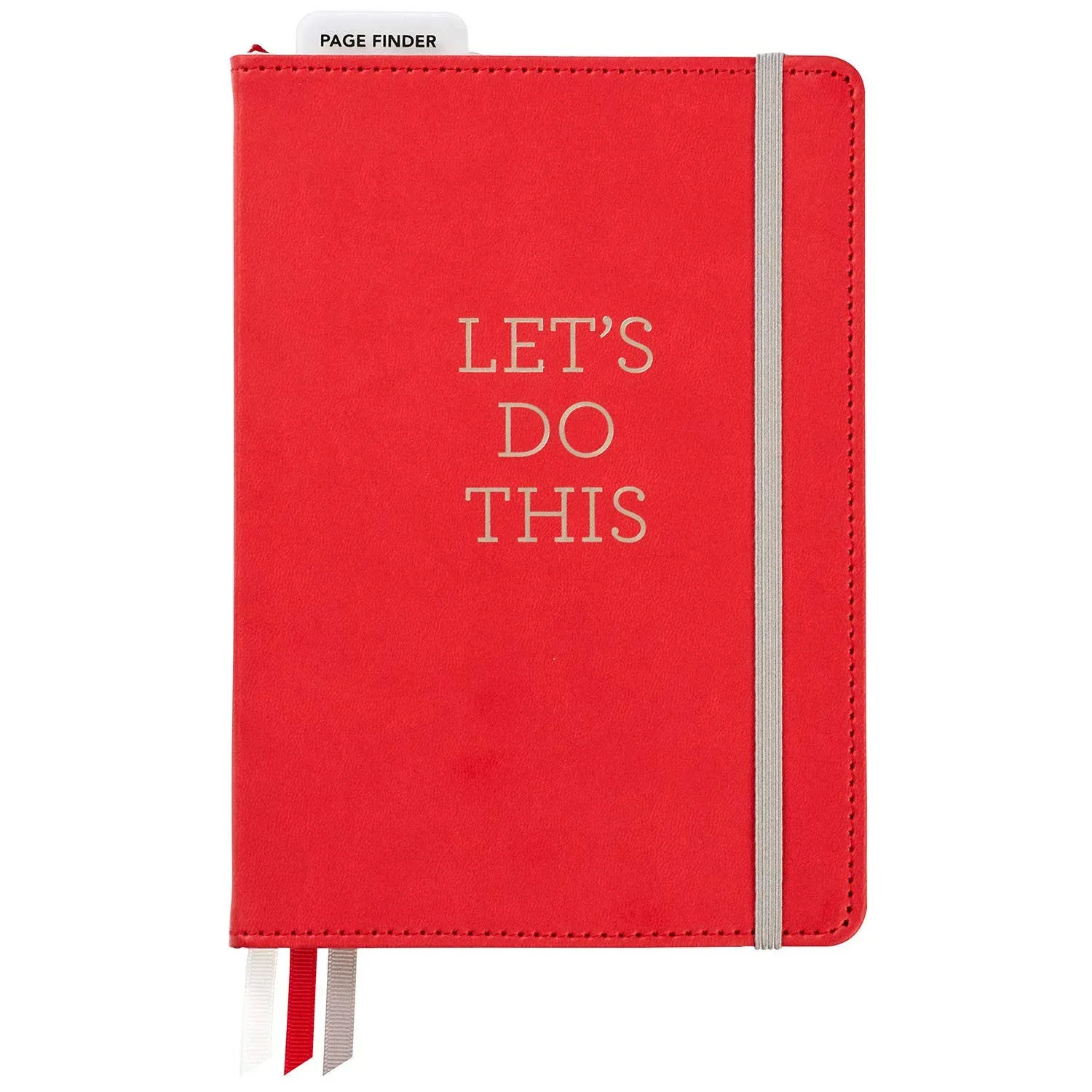 C.R. Gibson Journals and Planners - Red 'Let's Do This' Log Journal