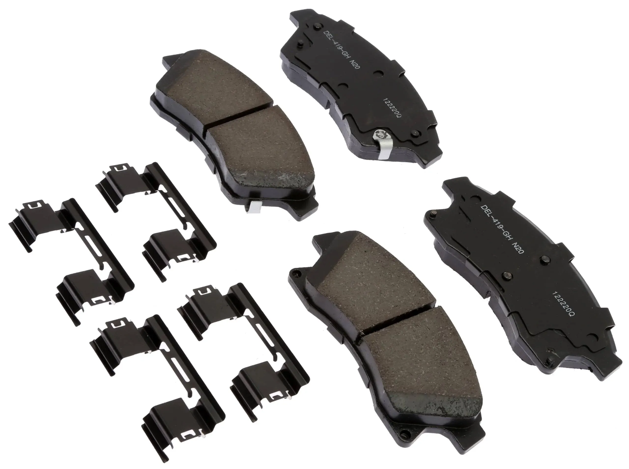 ACDelco 17D1522CHF1 Disc Brake Pad - Bonded, Ceramic, Revised F1 Part Design, with Hardware