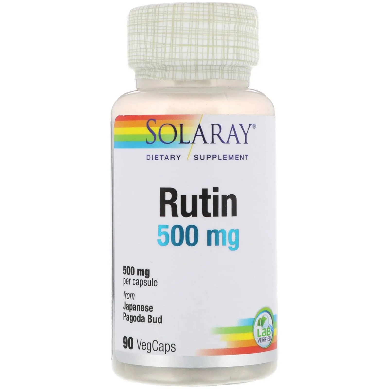 Solaray Rutin 500 mg Vegetarian Capsules