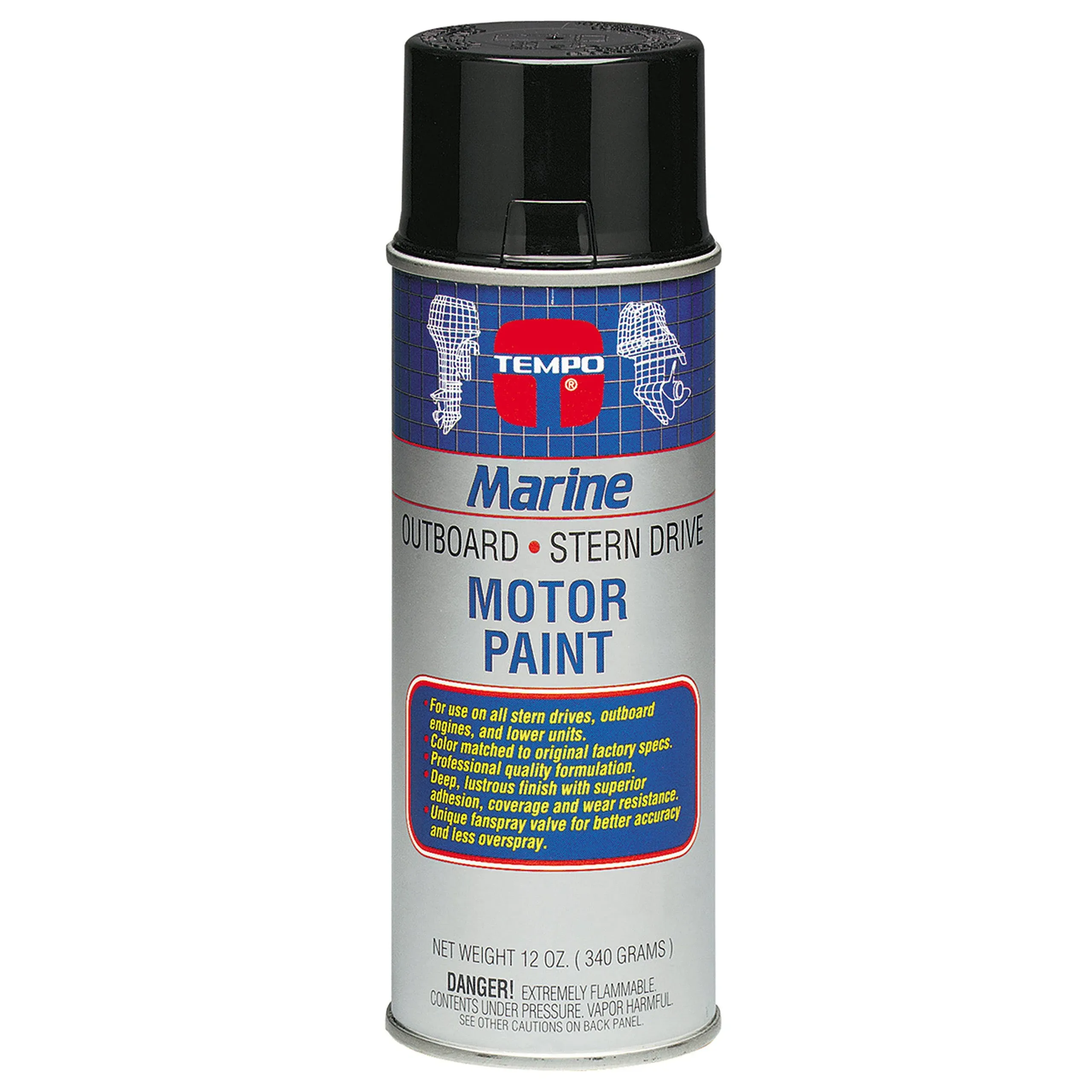 Moeller 025814 Yamaha Engine Paint - Blue & Gray