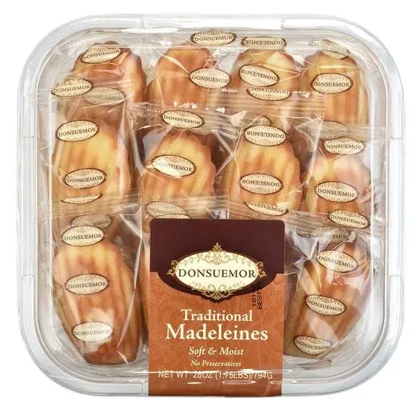 Donsuemor Traditional Madeleines Individually Wrapped