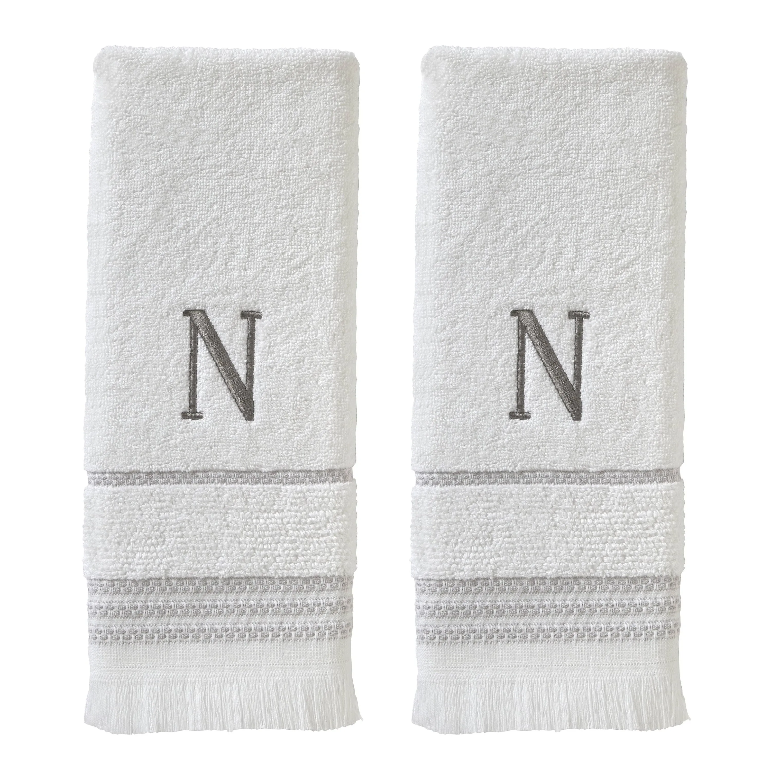 SKL Home Casual Monogram Hand Towel Set