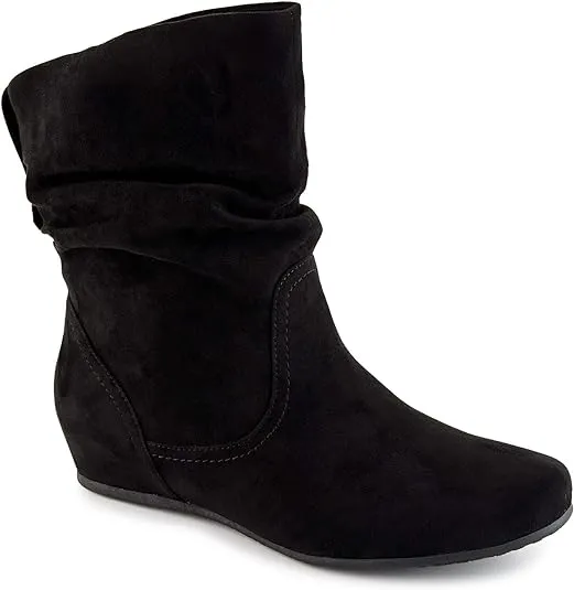 XAPPEAL Carney - Women's Slip On Casual Slouch Short Ankle Boot