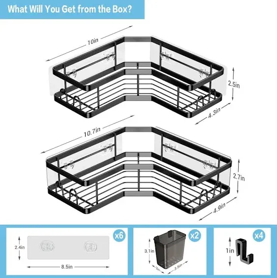 AKTECKE Corner Shower Caddy