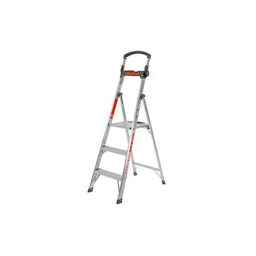 Little Giant Ladders Xtra-Lite Plus 6' Model - ANSI Type IAA - 375 lb Rated Aluminum Stepladder with Flip-Up Handrail