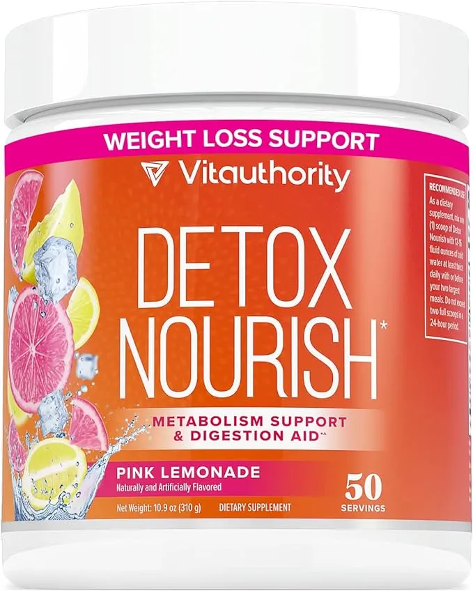 Detox Cleanse for Weight Loss Belly Fat | Anti Bloat Digestive Health Clean Colon Gut Detox for Women | Slimming Invigorating Blend | Bloating and Constipation Relief | Pink Lemonade Flavor 50 Serving