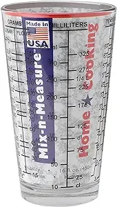 Dezine Products USA 1 1/2 Cup Mix N Measure Glass Measuring Cup