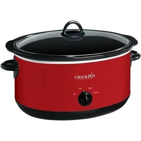 Crock-Pot SCV800-R 8-Quart Manual Slow Cooker Red