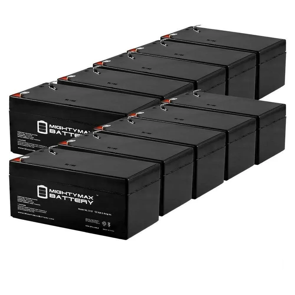 ML3-12 12V 3.4ah UPS Replacement Battery for APC BACK-UPS ES BE350G - 10PK