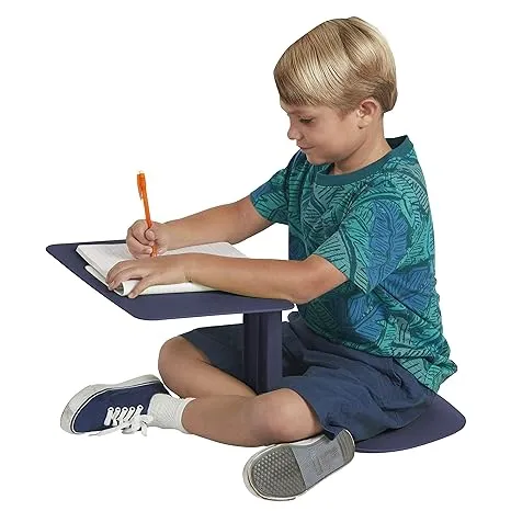 ECR4Kids The Surf Portable Lap Desk, Flexible Seating, Black, 10-Pack