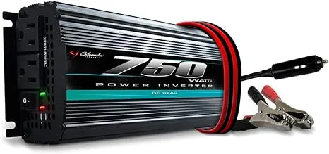 Schumacher PI-750 DC to AC Digital Power Inverter for Cars - 750W - with AC Power Outlets to Power Devices and Accessories