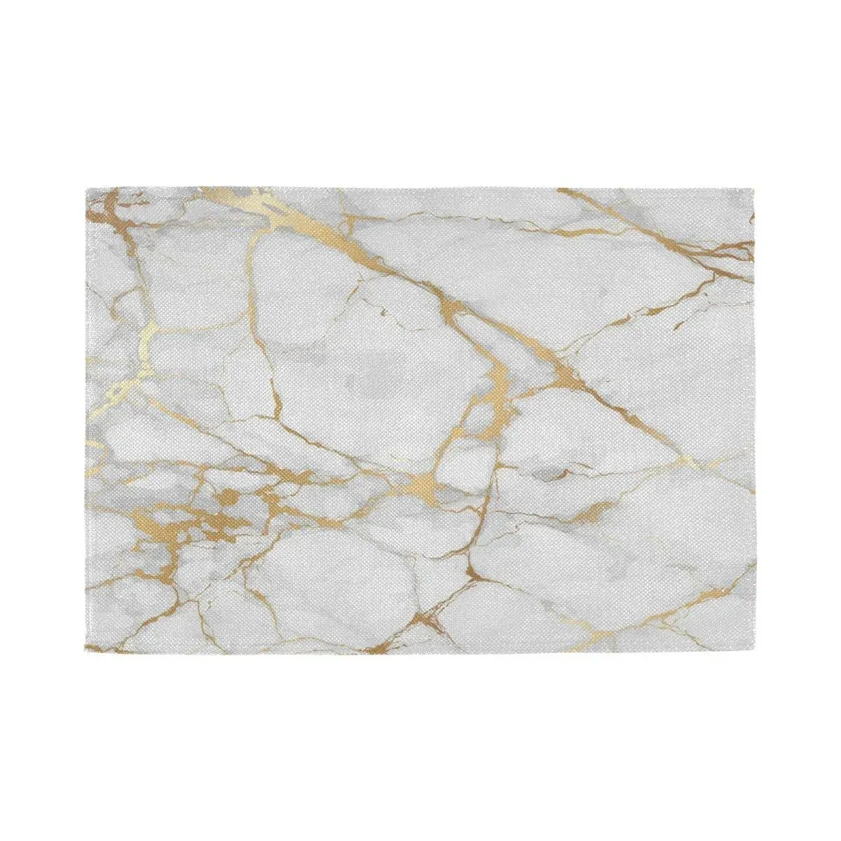 Marble Placemats White and Gold Texture Placemat Table Mats Non Slip Heat Res...