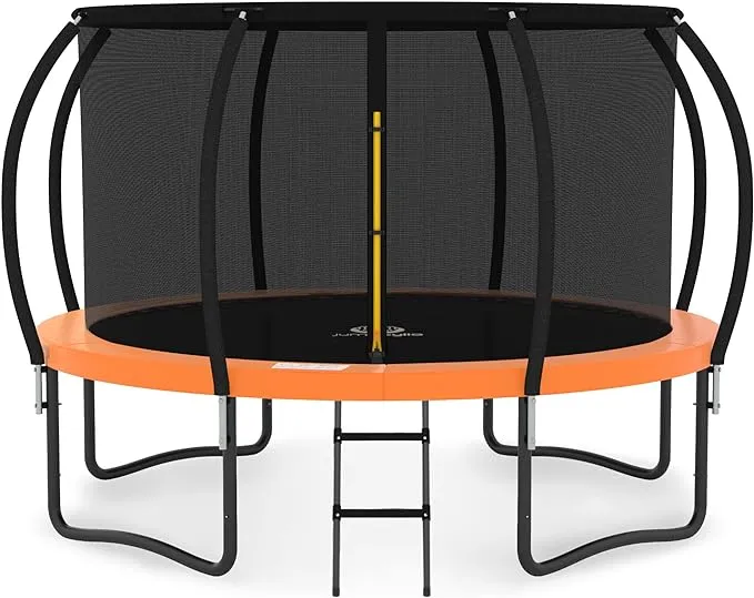 Jumpzylla Trampoline 8ft 10ft 12ft 14ft Trampoline with Enclosure - Re