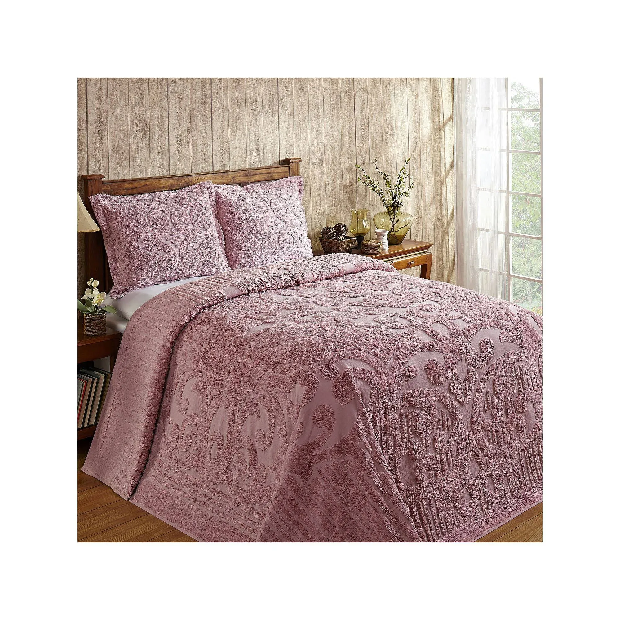 Better Trends Ashton Medallion 100% Cotton Bedspread