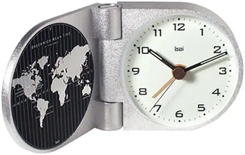 World Trotter Solid Aluminum Travel Alarm Clock Gotham - Contemporary - Alarm Clocks - by BAI DESIGN INC. | Houzz