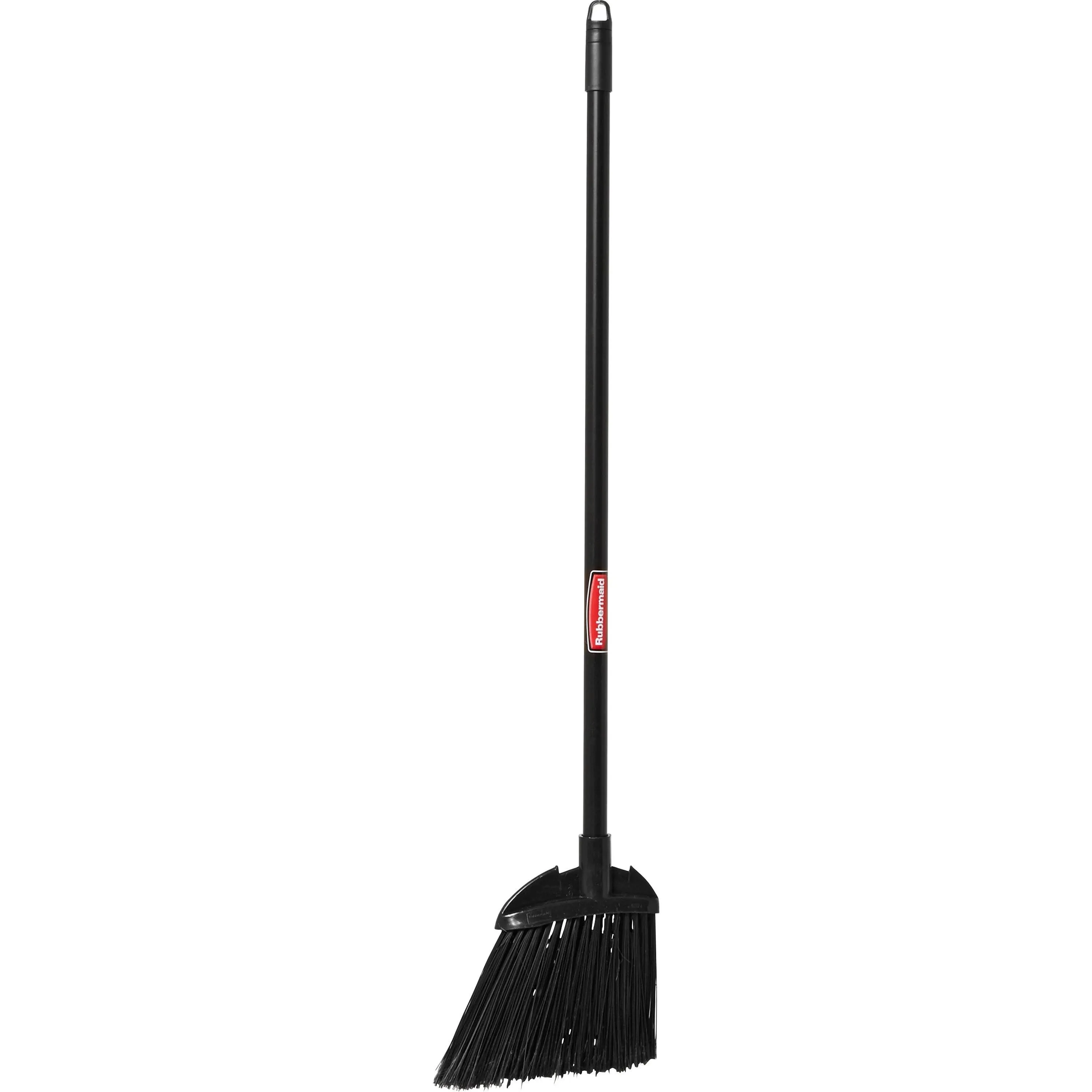 Rubbermaid Commercial 637400BLA Lobby Pro Broom, Poly Bristles, 28" Metal Handle, Black/Yellow