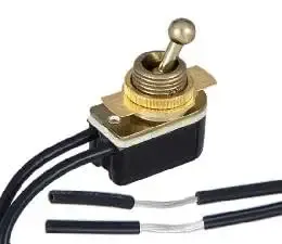 B&P Lamp® On-Off Brass Toggle Switch